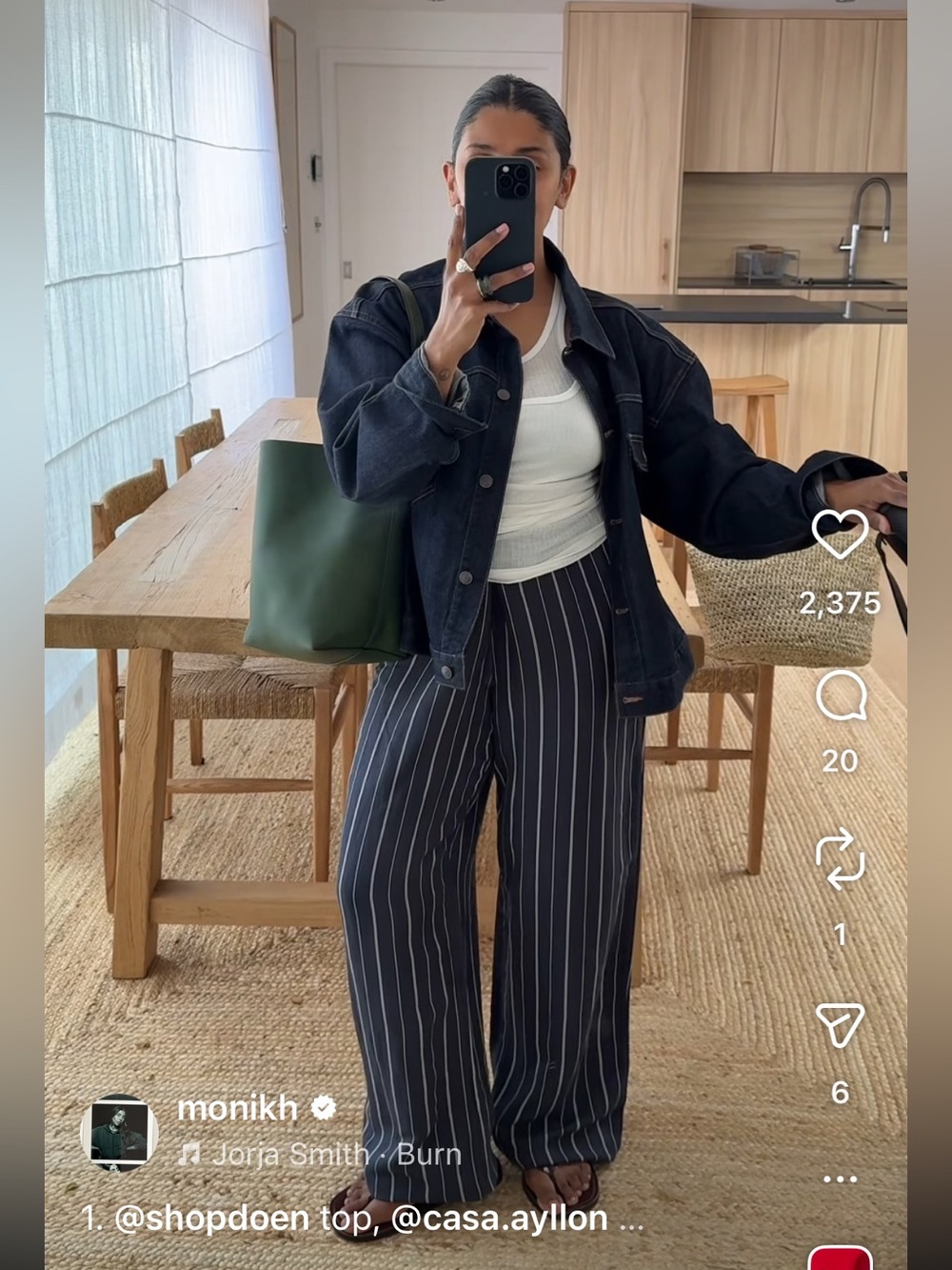 NWT H&M Navy and White Striped Linen Pants
